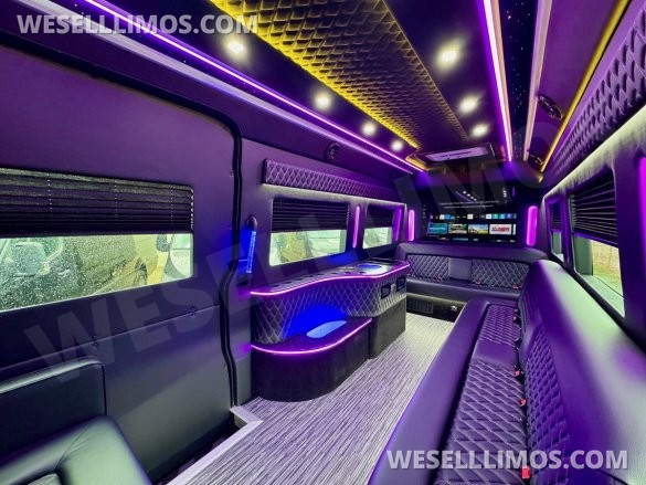 2024 Global Motor Coach Mercedes-Benz Sprinter 3500 - 3 Seat Model Limo Bus