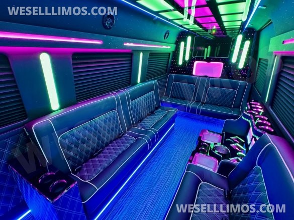 2025 Global Motor Coach Mercedes-Benz Sprinter 3500 - 4 Seat Model Limo Bus