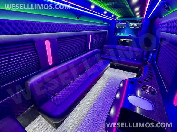 2024 Global Motor Coach Mercedes-Benz Sprinter 3500 - 3 Seat Model Limo Bus