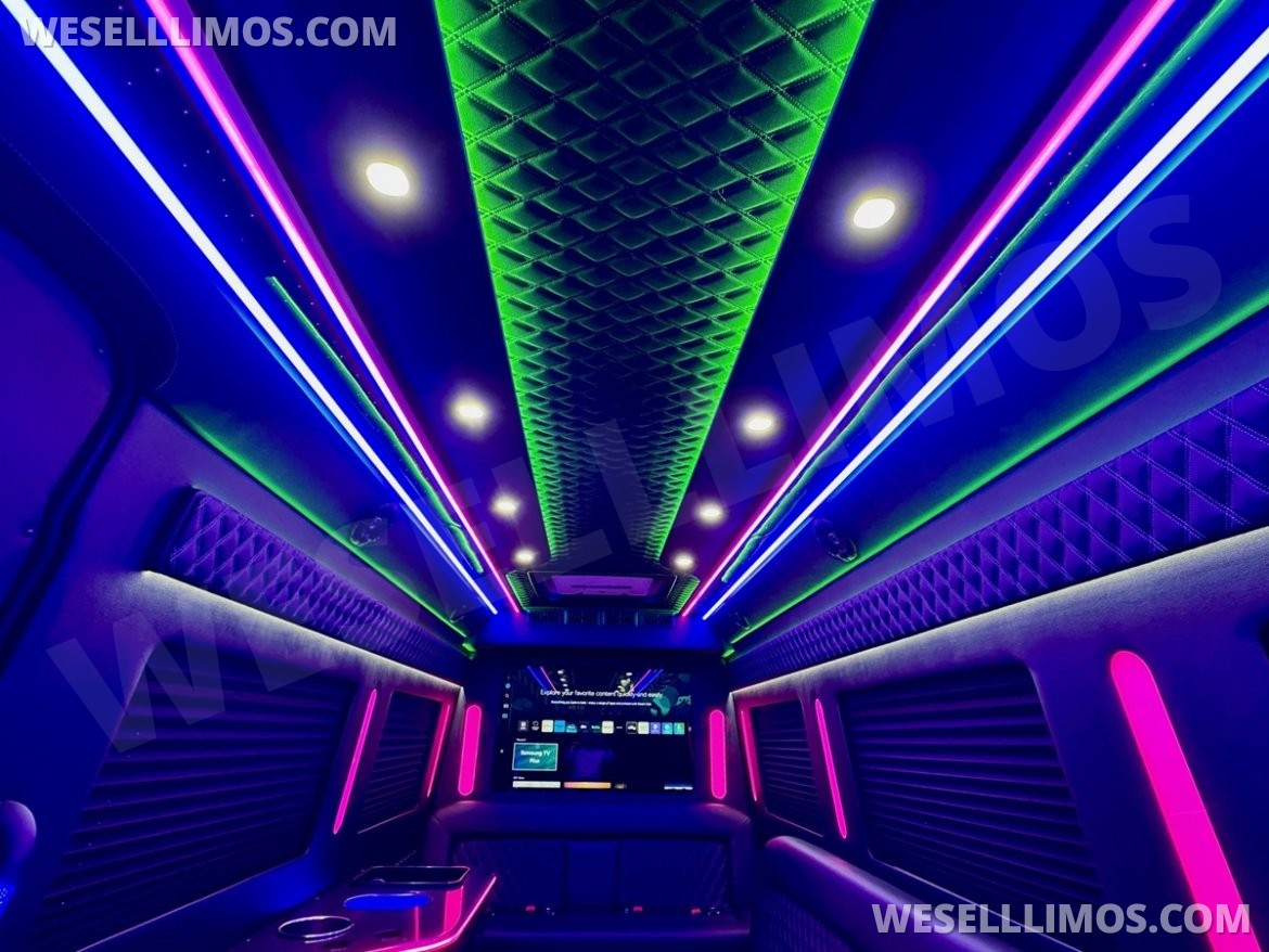 Photo of Limo Bus for sale: 2024 Mercedes-Benz Sprinter 3500 - 3 Seat Model by Global Motor Coach
