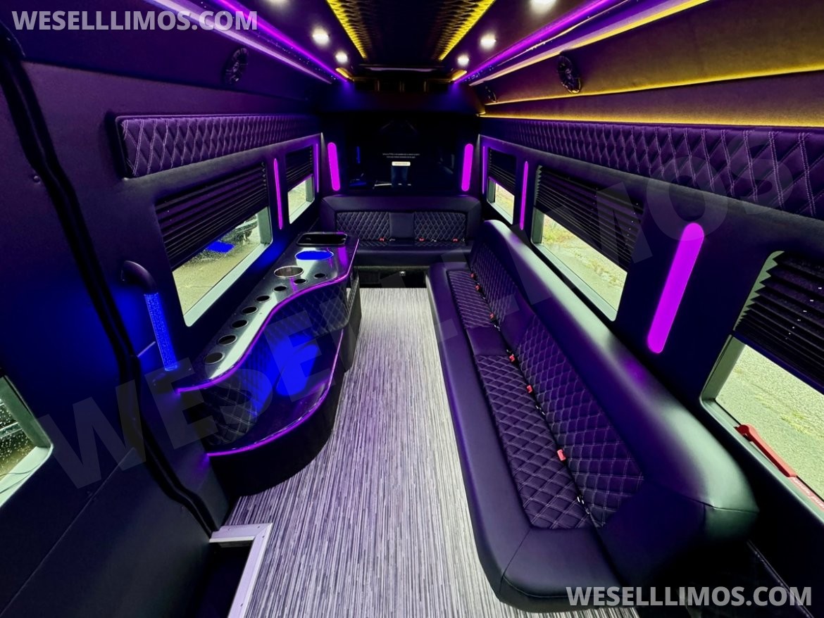 Photo of Limo Bus for sale: 2024 Mercedes-Benz Sprinter 3500 - 3 Seat Model by Global Motor Coach