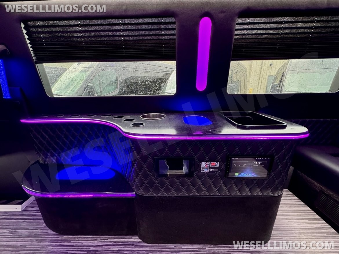 Photo of Limo Bus for sale: 2024 Mercedes-Benz Sprinter 3500 - 3 Seat Model by Global Motor Coach