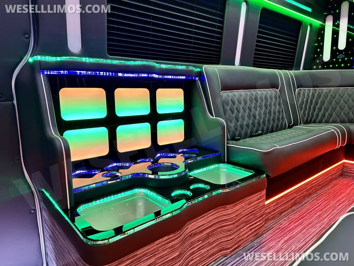 Photo of Limo Bus for sale: 2025 Mercedes-Benz Sprinter 3500 - Double J Seat Model by Global Motor Coach
