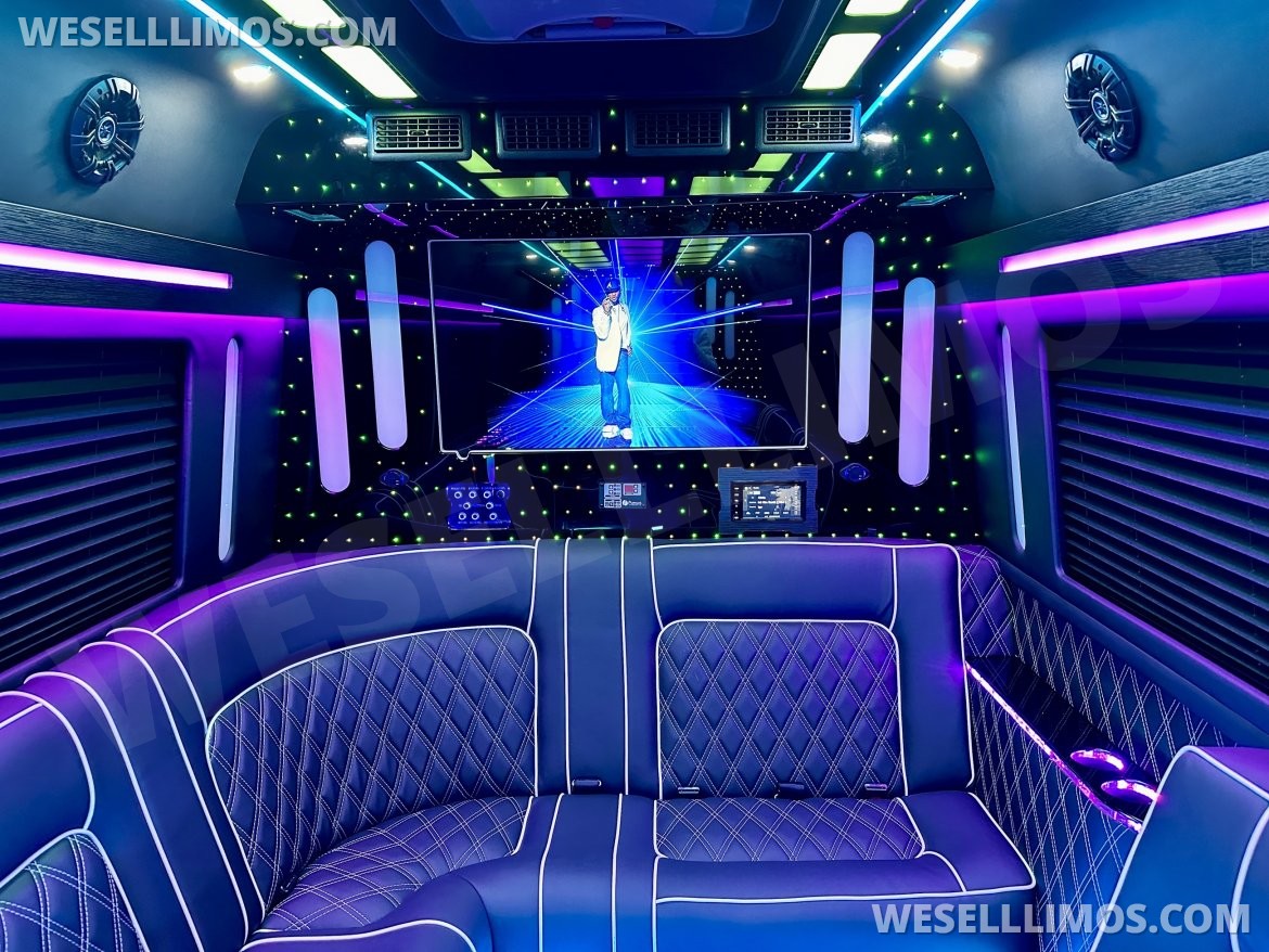 Photo of Limo Bus for sale: 2025 Mercedes-Benz Sprinter 3500 - Double J Seat Model by Global Motor Coach