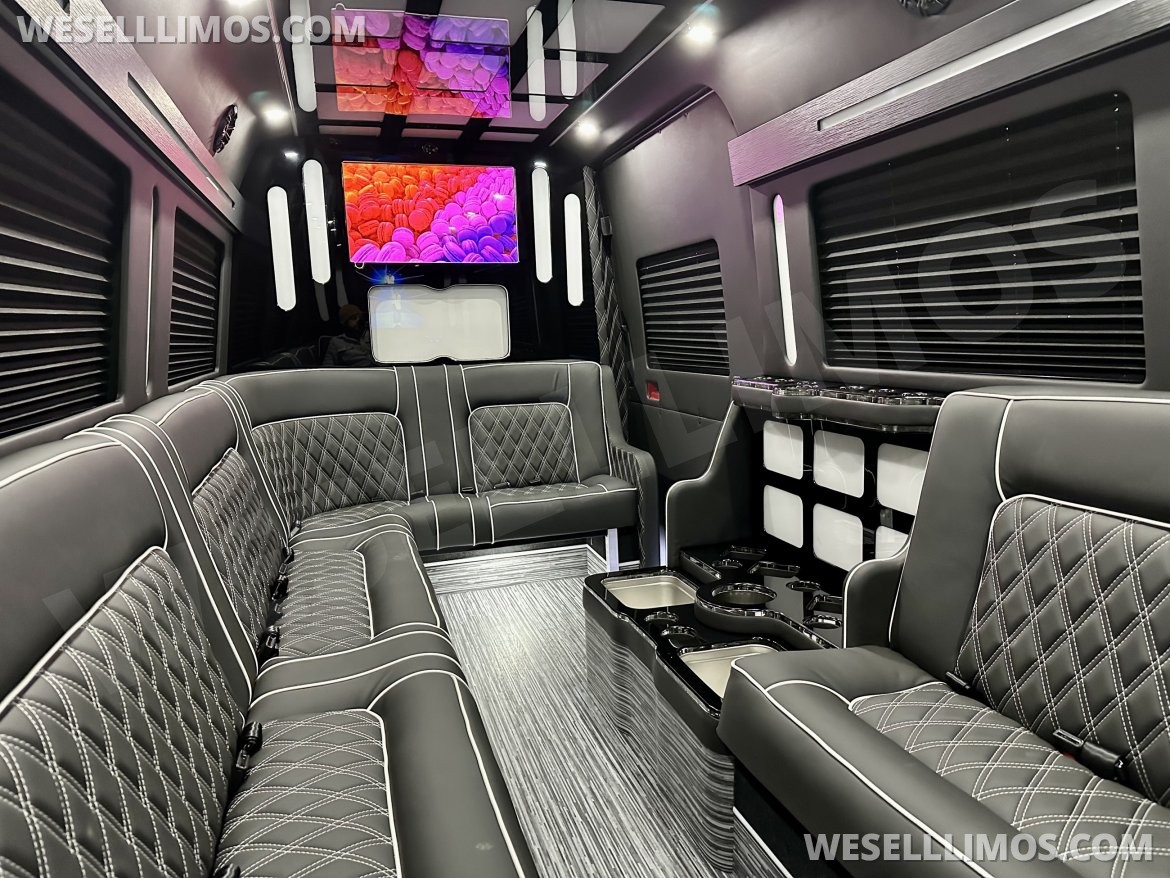 Photo of Limo Bus for sale: 2025 Mercedes-Benz Sprinter 3500 - Double J Seat Model by Global Motor Coach