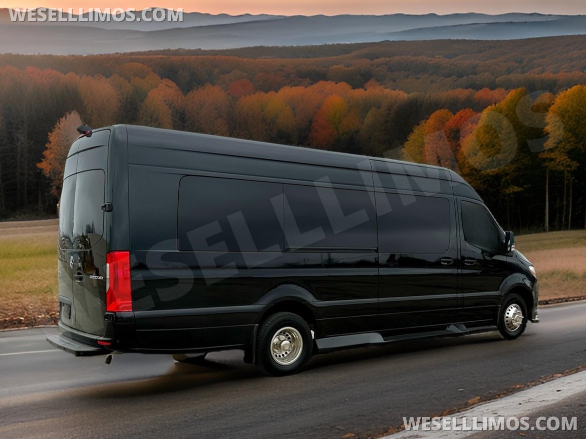 Photo of Limo Bus for sale: 2024 Mercedes-Benz Sprinter 3500 - 3 Seat Model by Global Motor Coach
