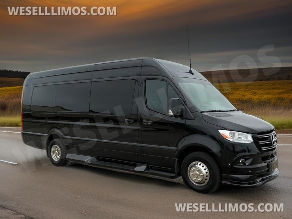 2025 Global Motor Coach Mercedes-Benz Sprinter 3500 - Double J Seat Model Limo Bus
