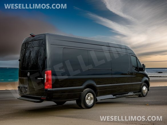 2025 Global Motor Coach Mercedes-Benz Sprinter 3500 - Double J Seat Model Limo Bus