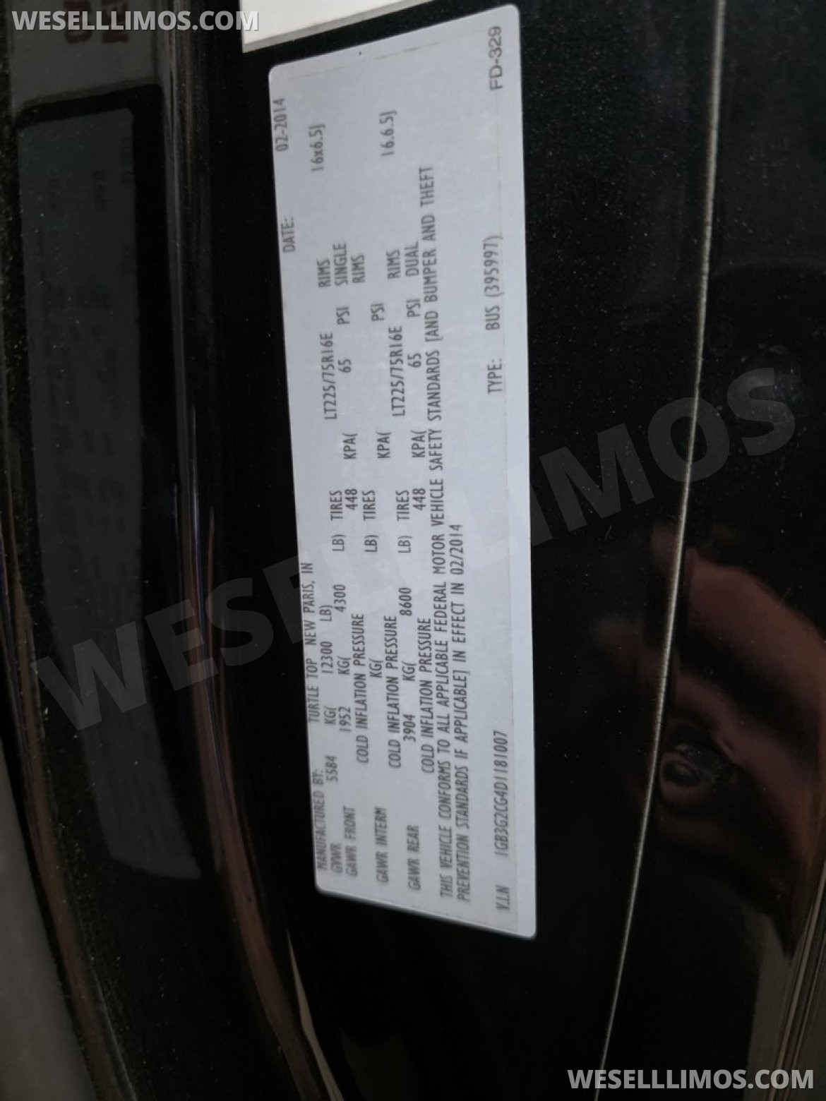 Photo of Executive Shuttle for sale: 2013 Chevrolet 3500 by Turtle Top