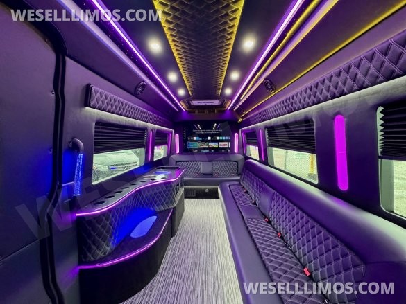 2024 Global Motor Coach Mercedes-Benz Sprinter 3500 - 3 Seat Model Limo Bus