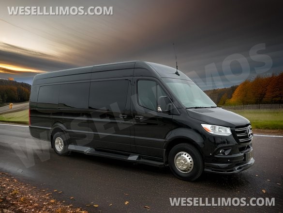2024 Global Motor Coach Mercedes-Benz Sprinter 3500 - 3 Seat Model Limo Bus