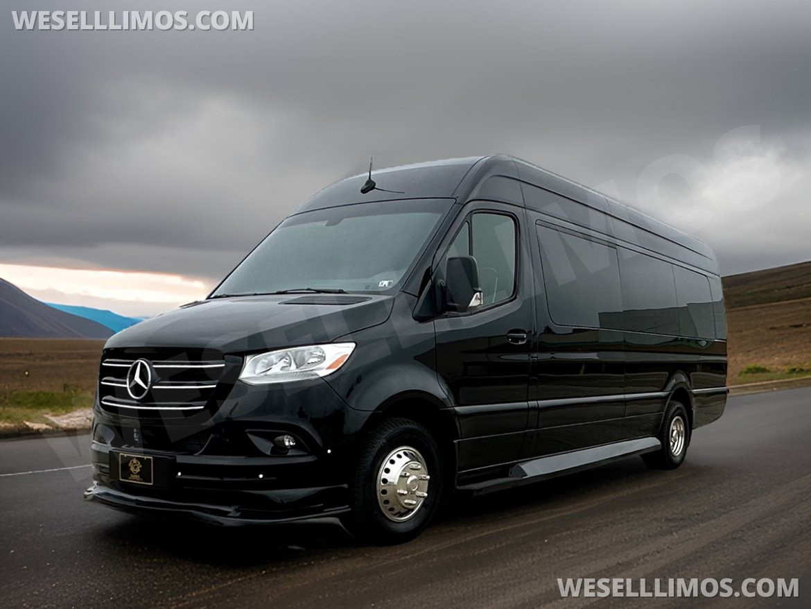 Photo of Limo Bus for sale: 2025 Mercedes-Benz Sprinter 3500 - Double J Seat Model by Global Motor Coach