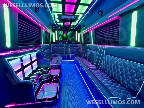 2025 Global Motor Coach Mercedes-Benz Sprinter 3500 - 4 Seat Model Limo Bus