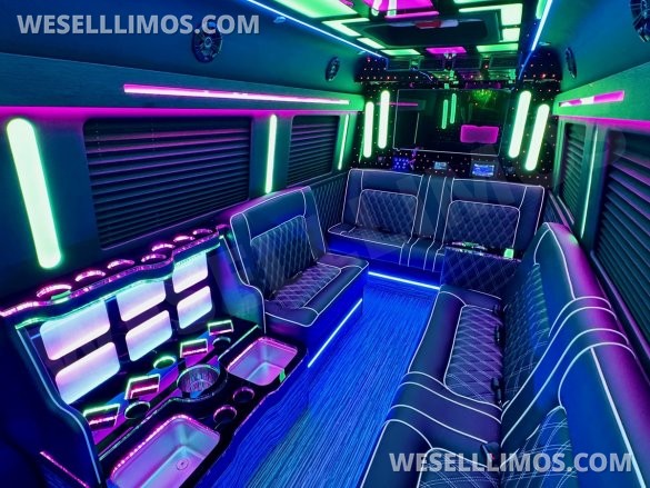 2025 Global Motor Coach Mercedes-Benz Sprinter 3500 - 4 Seat Model Limo Bus