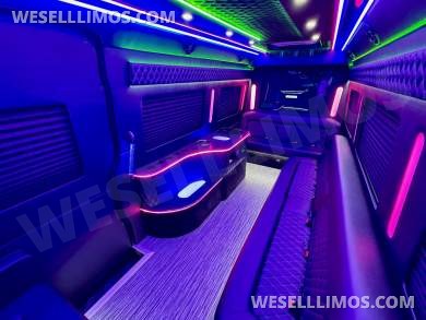 2024 Global Motor Coach Mercedes-Benz Sprinter 3500 - 3 Seat Model Limo Bus