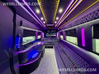 2024 Global Motor Coach Mercedes-Benz Sprinter 3500 - 3 Seat Model Limo Bus