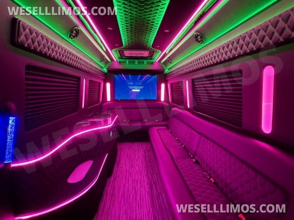 2024 Global Motor Coach Mercedes-Benz Sprinter 3500 - 3 Seat Model Limo Bus