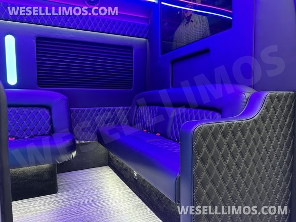 2024 Global Motor Coach Mercedes-Benz Sprinter 3500 - 3 Seat Model Limo Bus