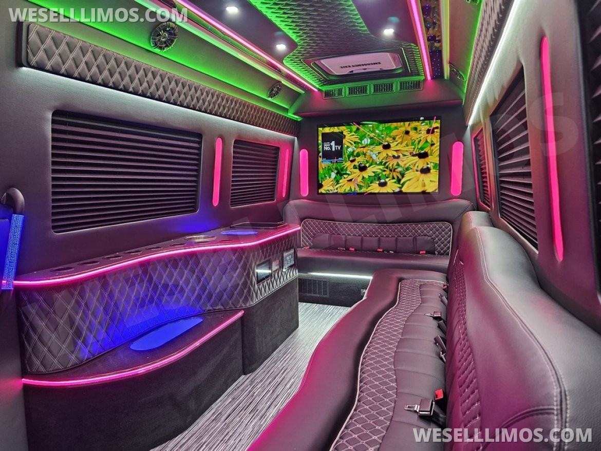 Sprinter for sale: 2024 Mercedes-Benz Limo Sprinter 14 PAX by Global Motor Coach