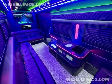 2024 Mercedes-Benz Sprinter 3500 - 3 Seat Model Limo Bus by Global Motor Coach