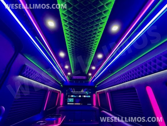 2024 Mercedes-Benz Sprinter 3500 - 3 Seat Model Limo Bus by Global Motor Coach