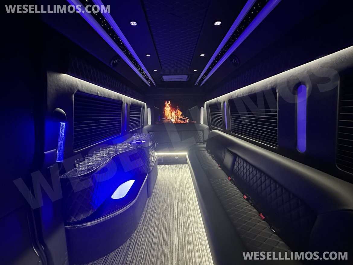 Photo of Limo Bus for sale: 2024 Mercedes-Benz Sprinter 3500 - 3 Seat Model by Global Motor Coach