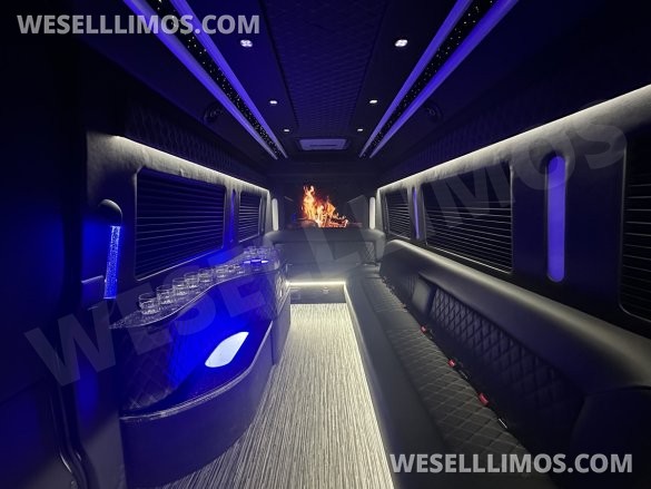 2024 Mercedes-Benz Sprinter 3500 - 3 Seat Model Limo Bus by Global Motor Coach