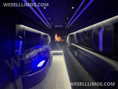 2024 Mercedes-Benz Sprinter 3500 - 3 Seat Model Limo Bus by Global Motor Coach