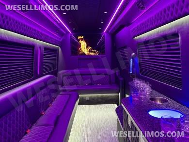 2024 Mercedes-Benz Sprinter 3500 - 3 Seat Model Limo Bus by Global Motor Coach