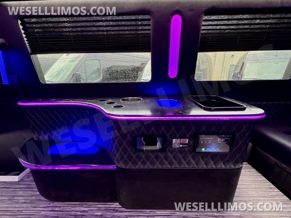 2024 Mercedes-Benz Sprinter 3500 - 3 Seat Model Limo Bus by Global Motor Coach