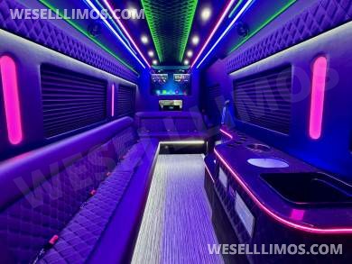2024 Mercedes Sprinter 3500 - 3 Seat Model Limo Bus by Global Motor Coach