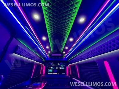 2024 Mercedes Sprinter 3500 - 3 Seat Model Limo Bus by Global Motor Coach