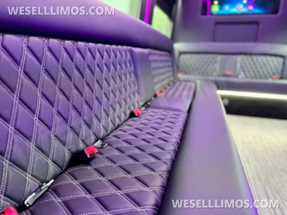 2024 Mercedes Sprinter 3500 - 3 Seat Model Limo Bus by Global Motor Coach