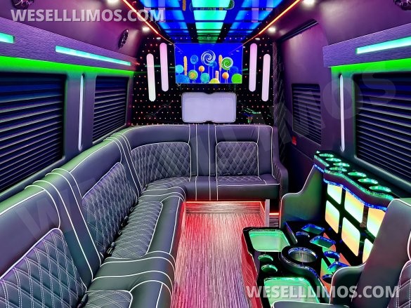 2025 Mercedes Sprinter 3500 - Double J Seat Model Limo Bus by Global Motor Coach