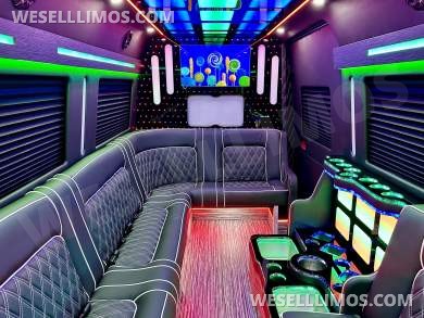 2025 Mercedes Sprinter 3500 - Double J Seat Model Limo Bus by Global Motor Coach