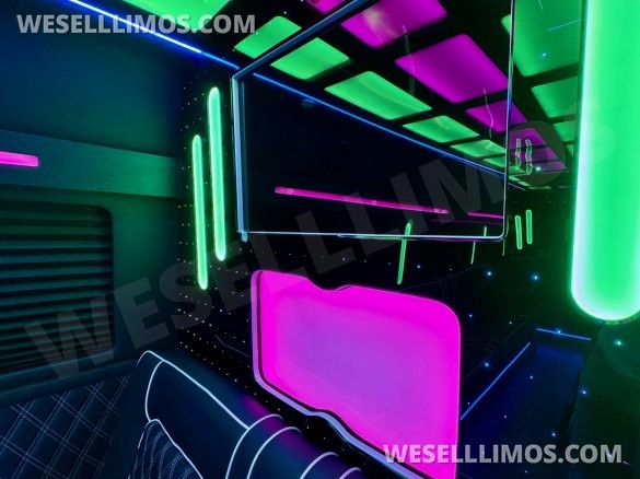 2025 Global Motor Coach Mercedes-Benz Sprinter 3500 - 4 Seat Model Limo Bus