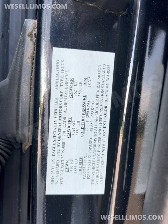 2013 Eagle Coachbuilders Cadillac XTS Funeral