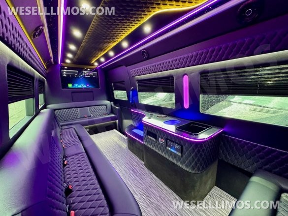 2024 Global Motor Coach Mercedes-Benz Sprinter 3500 - 3 Seat Model Limo Bus