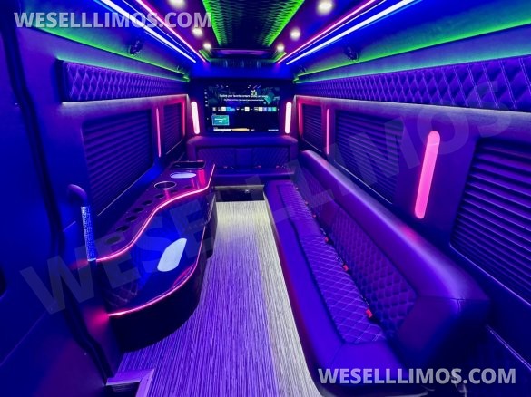 2024 Global Motor Coach Mercedes-Benz Sprinter 3500 - 3 Seat Model Limo Bus