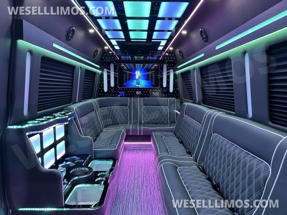 2025 Global Motor Coach Mercedes-Benz Sprinter 3500 - Double J Seat Model Limo Bus