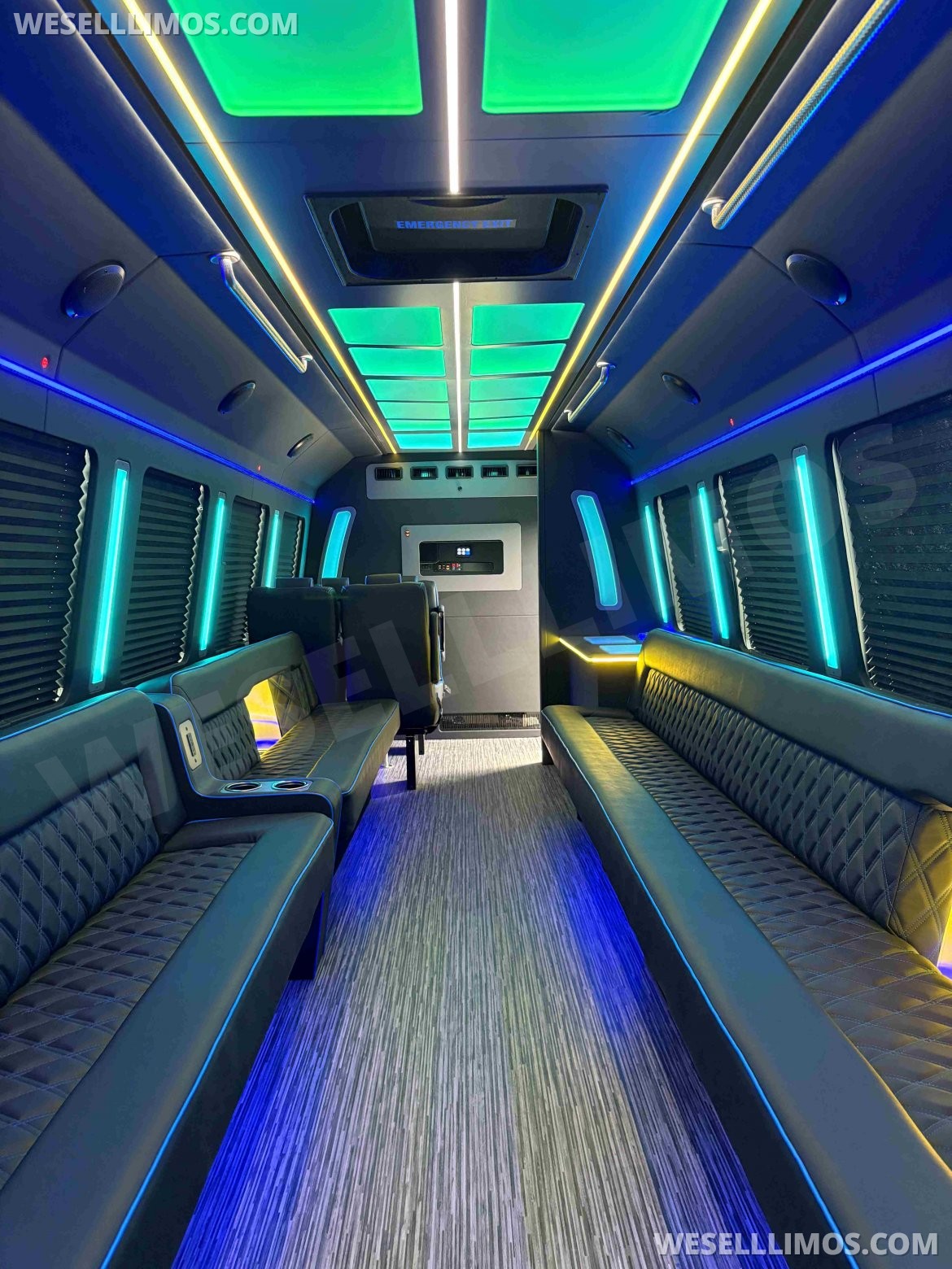 Photo of Limo Bus for sale: 2025 Ford F600 Diesel Party Bus Limo Interior by LGE Coachworks