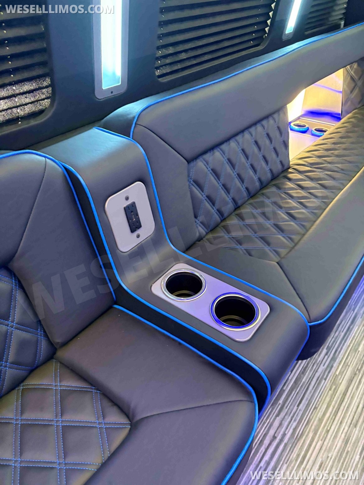 Photo of Limo Bus for sale: 2025 Ford F600 Diesel Party Bus Limo Interior by LGE Coachworks