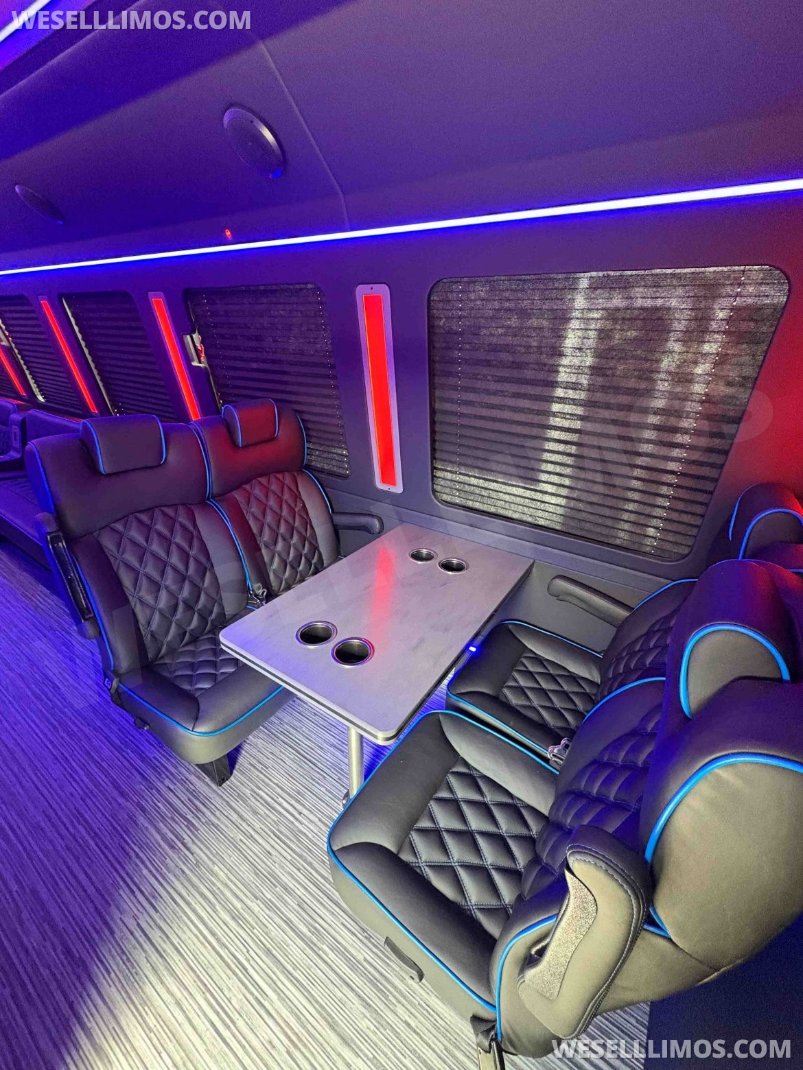 Photo of Limo Bus for sale: 2025 Ford F600 Diesel Party Bus Limo Interior by LGE Coachworks