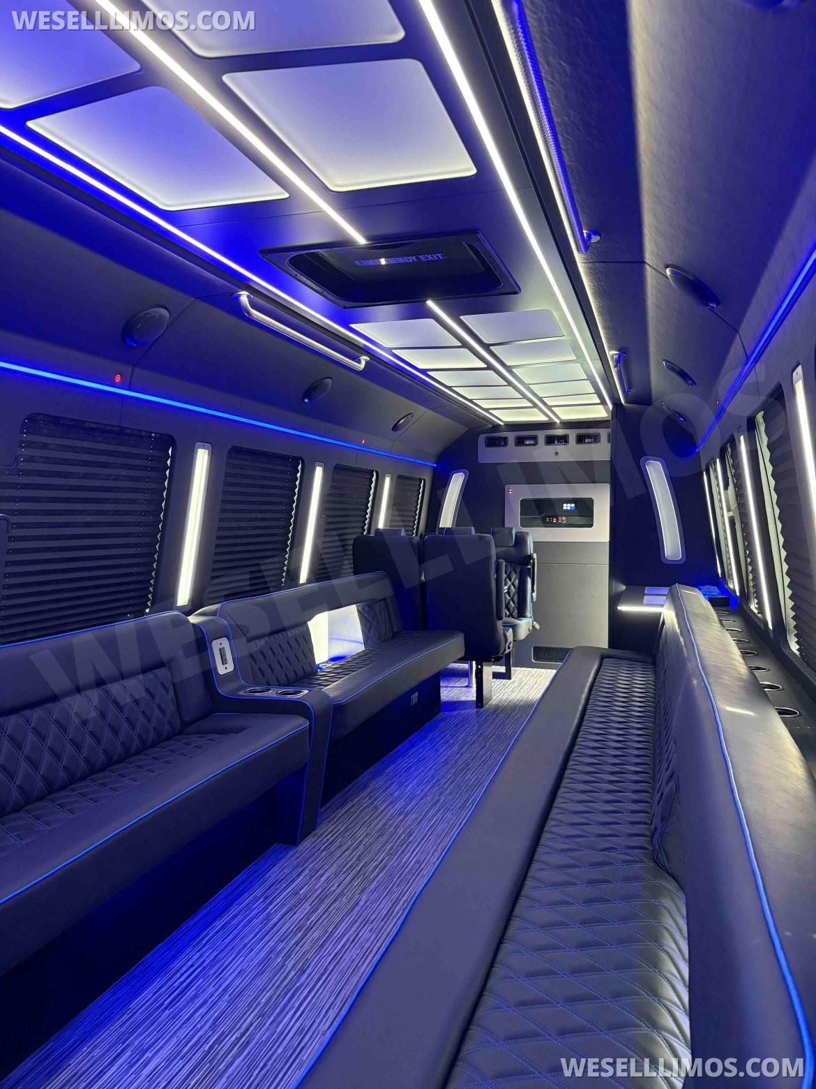 Photo of Limo Bus for sale: 2025 Ford F600 Diesel Party Bus Limo Interior by LGE Coachworks