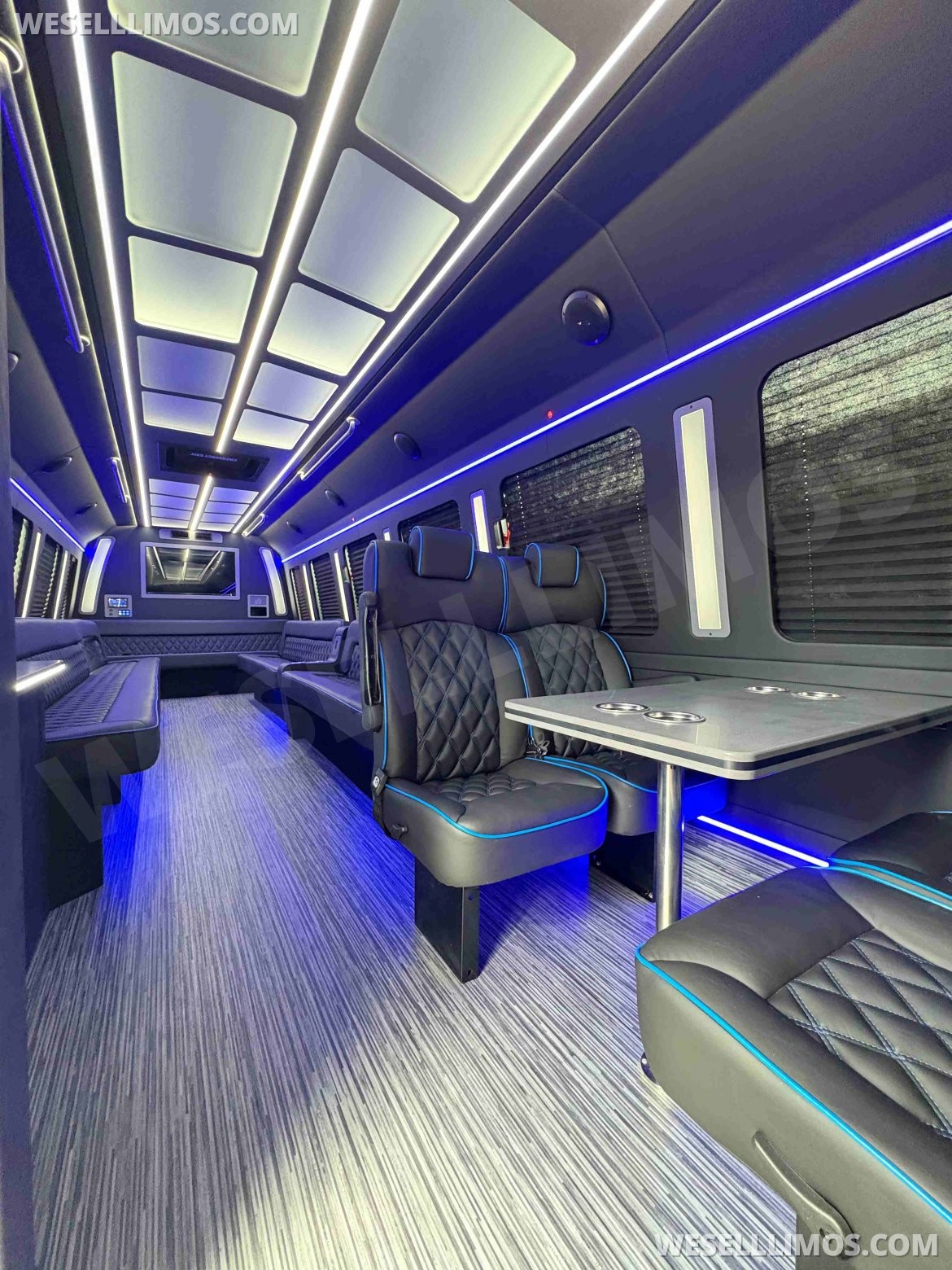 Photo of Limo Bus for sale: 2025 Ford F600 Diesel Party Bus Limo Interior by LGE Coachworks