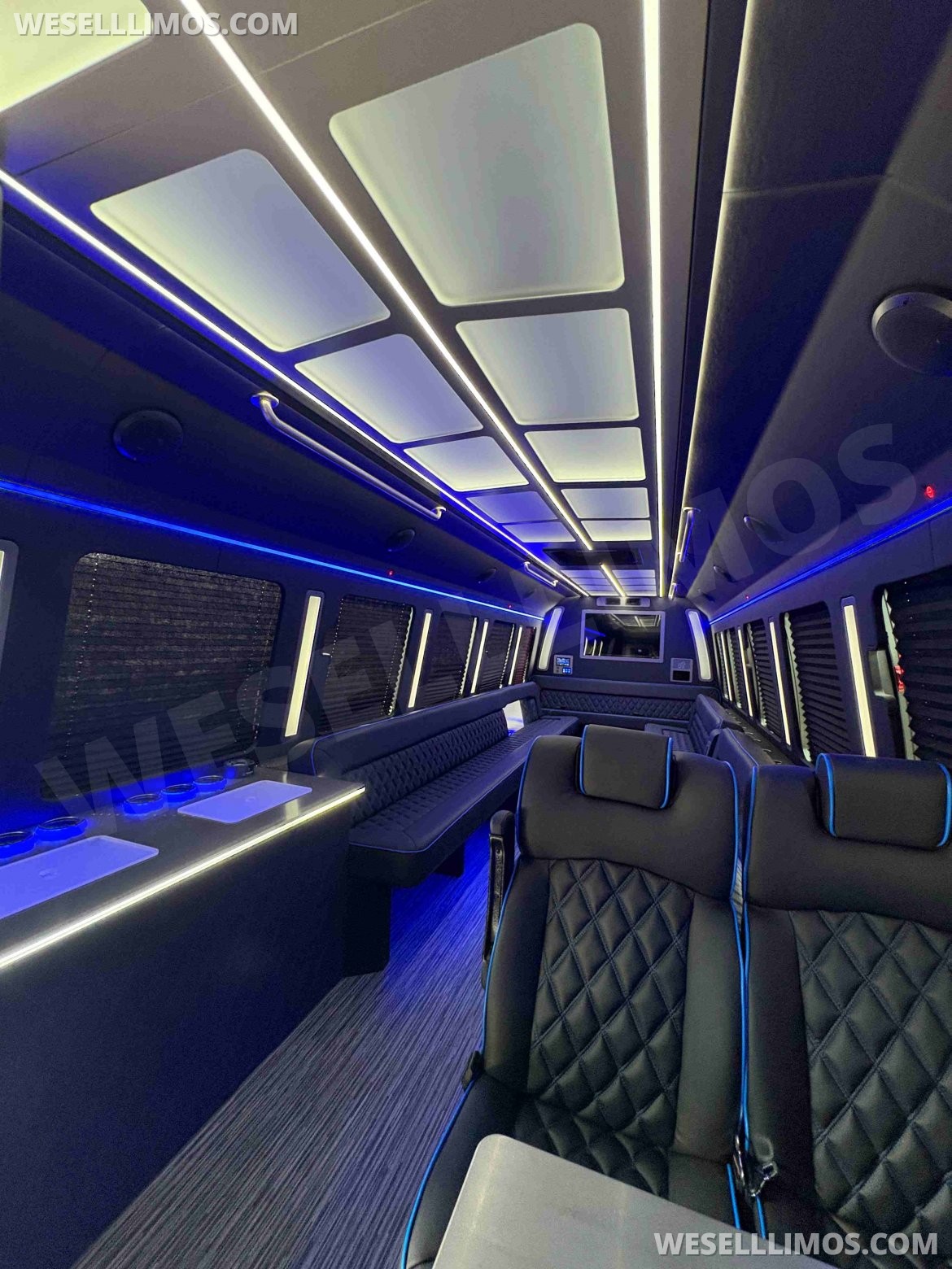Photo of Limo Bus for sale: 2025 Ford F600 Diesel Party Bus Limo Interior by LGE Coachworks