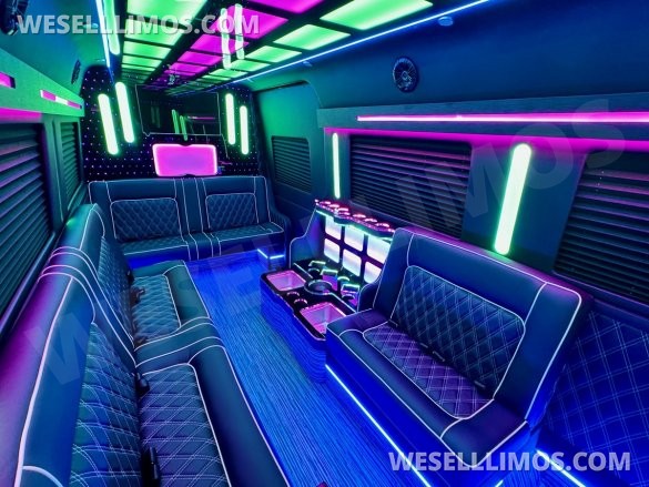 2025 Global Motor Coach Mercedes-Benz Sprinter 3500 - 4 Seat Model Limo Bus