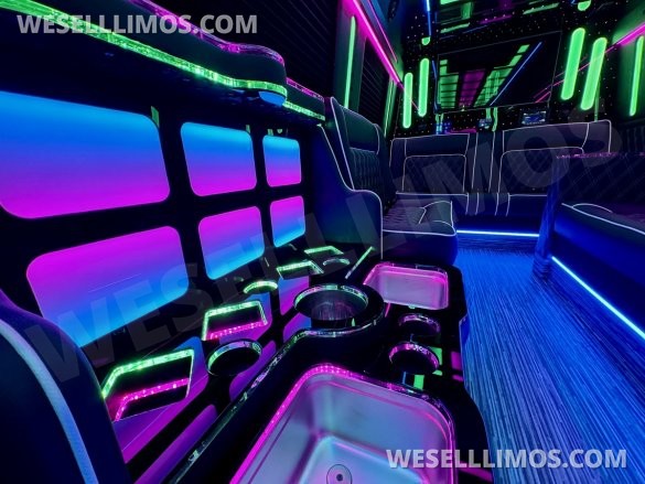 2025 Global Motor Coach Mercedes-Benz Sprinter 3500 - 4 Seat Model Limo Bus