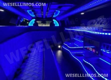 •CUSTOM 5-DOOR• 2023 Moonlight Chrysler 300L White Tuxedo 12-Passenger Limousine