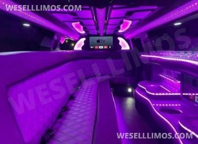 •CUSTOM 5-DOOR• 2023 Moonlight Chrysler 300L White Tuxedo 12-Passenger Limousine